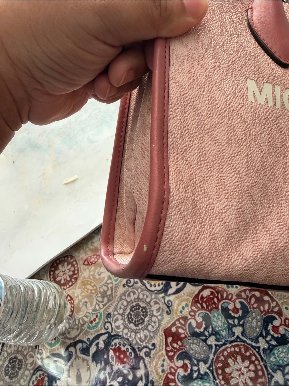 Michael Kors Blush Pink Canvas tote - Picture 7 of 10